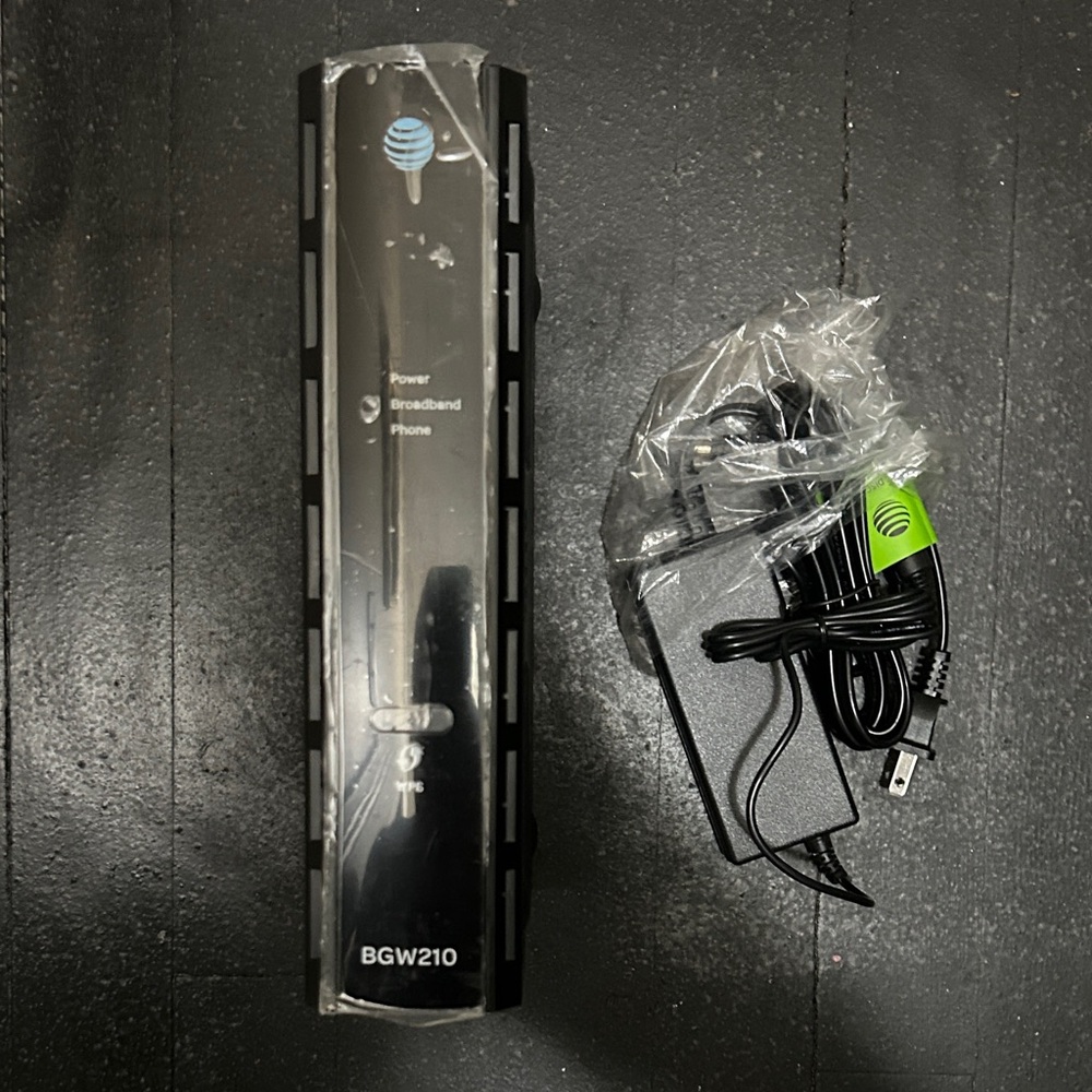 AT&T Black Wireless Router BGW210